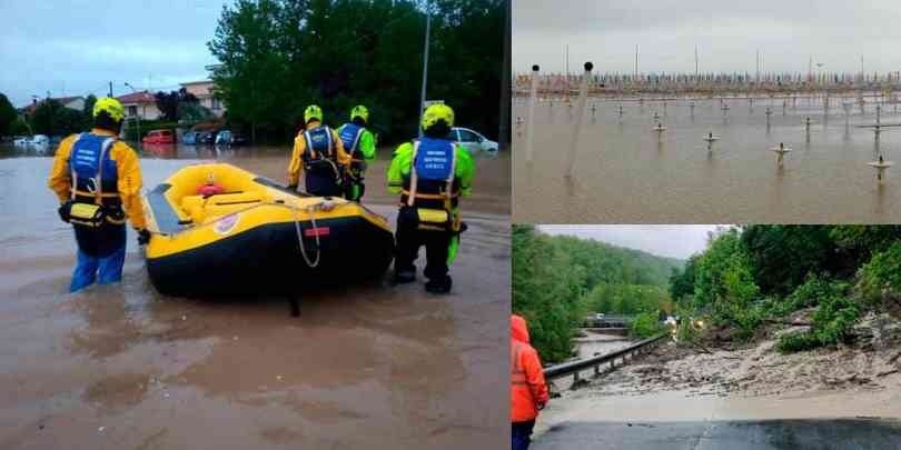 Maltempo Emilia Romagna e Marche, le immagini dell'alluvione