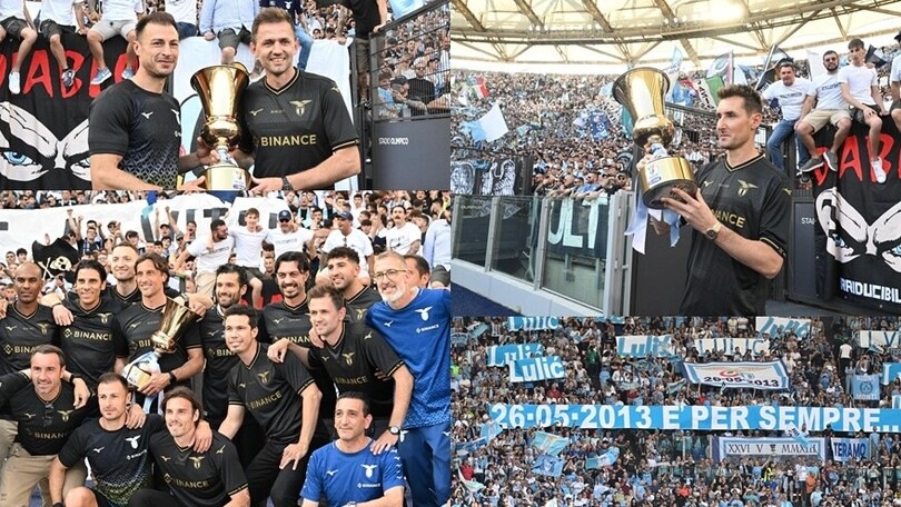 Da Hernanes e Candreva a Lulic e Klose: la Lazio celebra gli eroi del 2013