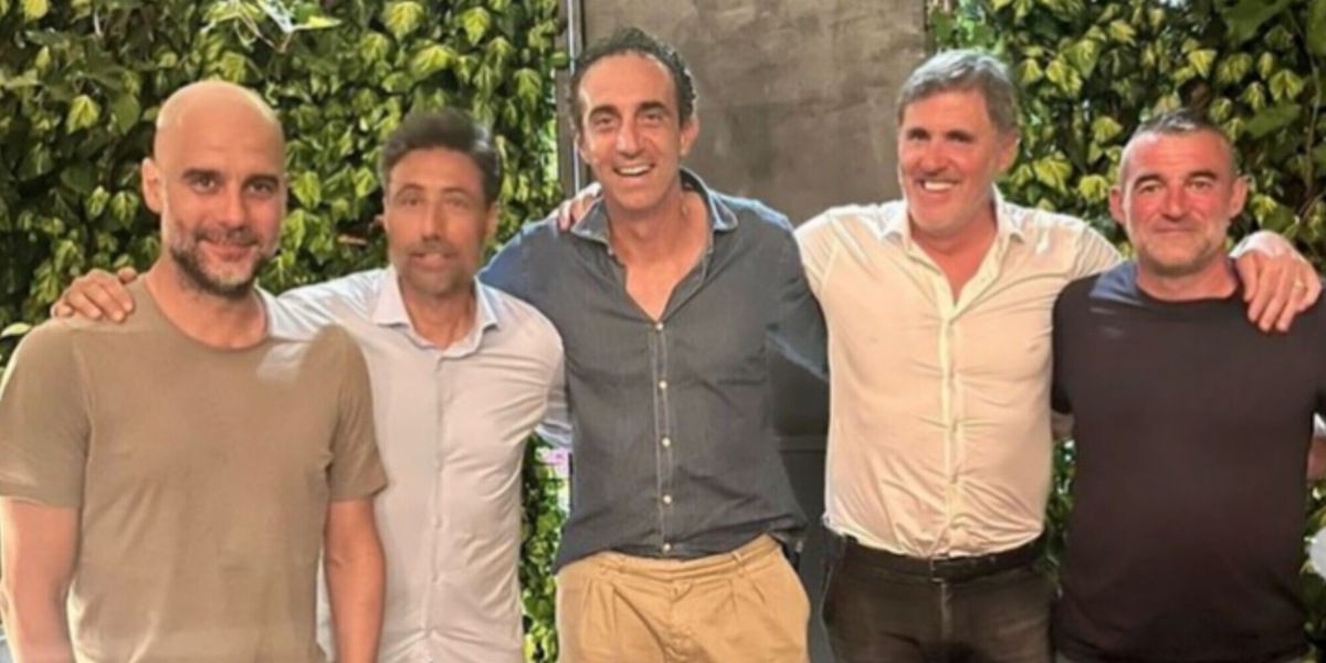 Guardiola torna dal suo Brescia dopo il triplete: serata amarcord