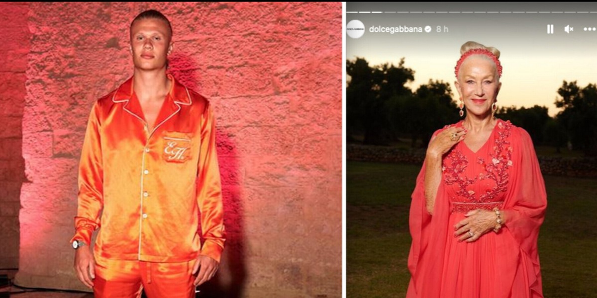 Haaland, che look in Puglia: gol e premi Oscar