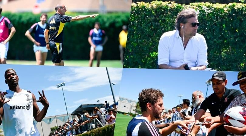 La Juve si allena: Allegri dirige, Giuntoli osserva, che carica dei tifosi!