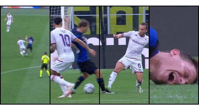 Arthur, pestone a Barella: ammonito il centrocampista Inter per proteste