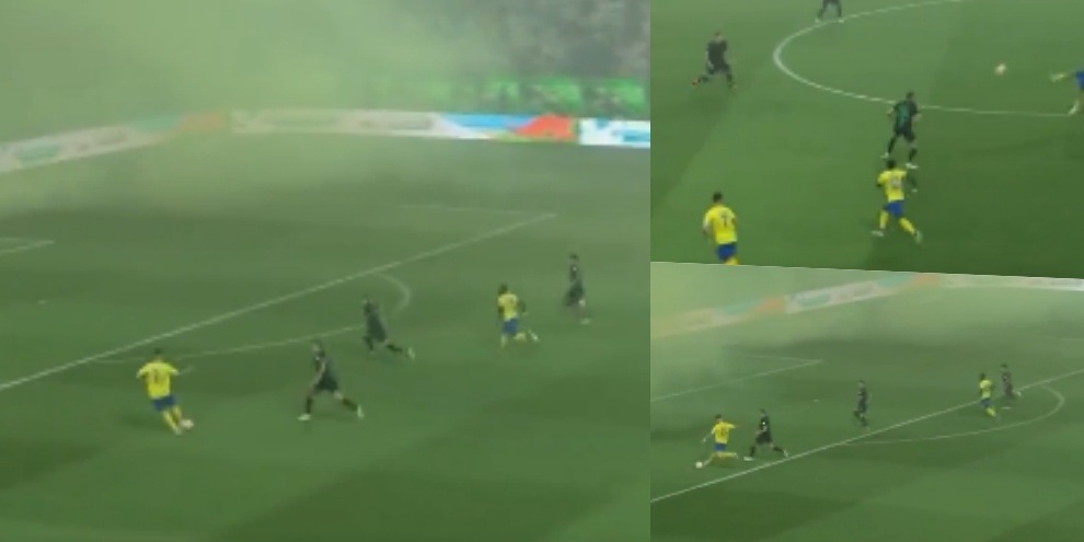 Ronaldo segna, Al Nassr in vantaggio... ma il gol si può solo intuire