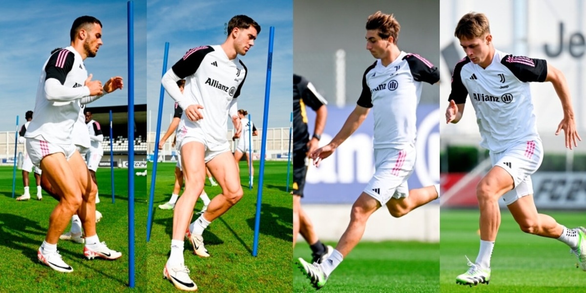 Vlahovic e Kostic, Miretti e Nicolussi: l'allenamento Juve e la curiosità