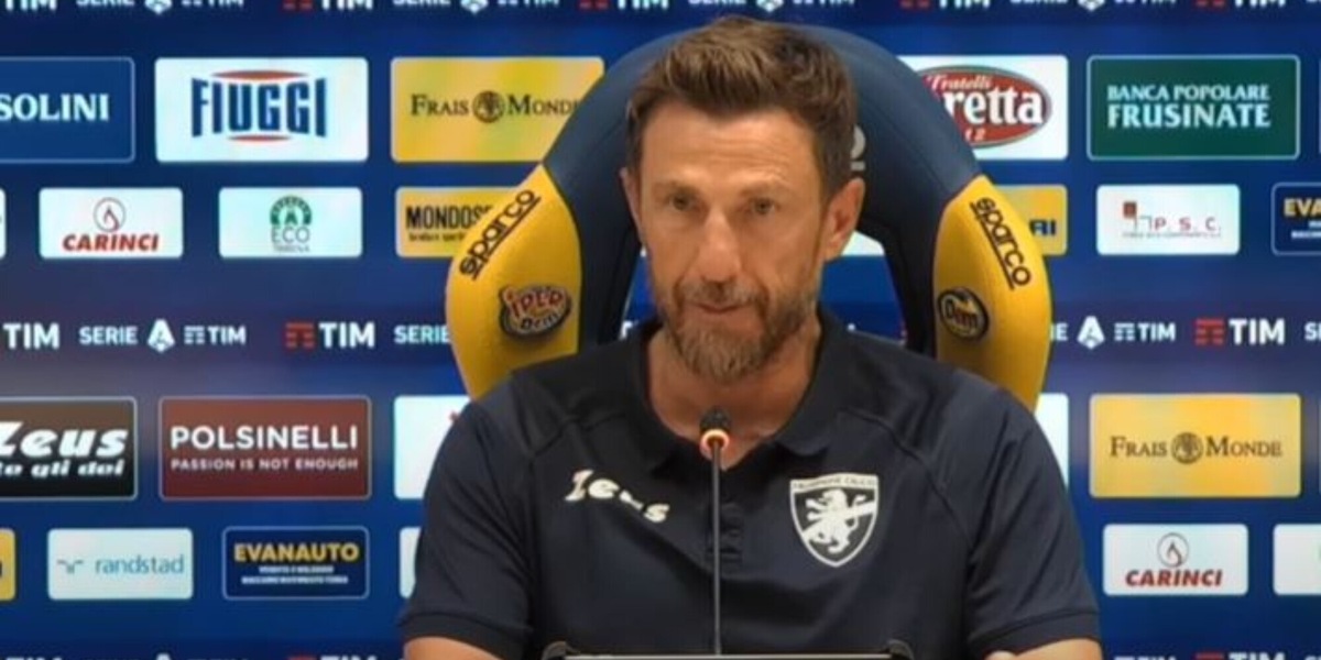 Frosinone, Di Francesco: “Kaio Jorge out. Soulé titolare? Bisogna vedere…”