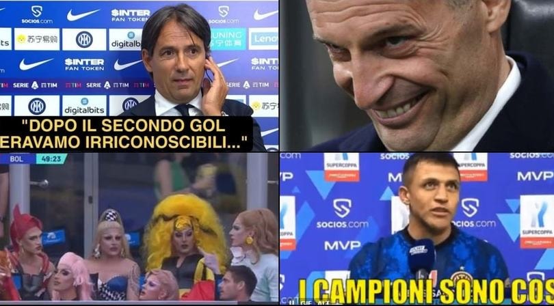 Inter rimontata dal Bologna: Inzaghi e Sanchez bersagli social