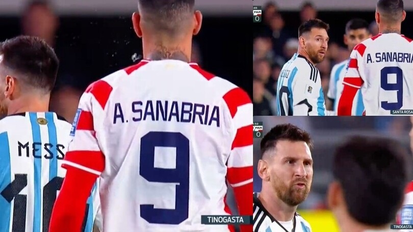 Messi e Sanabria ai ferri corti, arriva lo sputo del paraguaiano