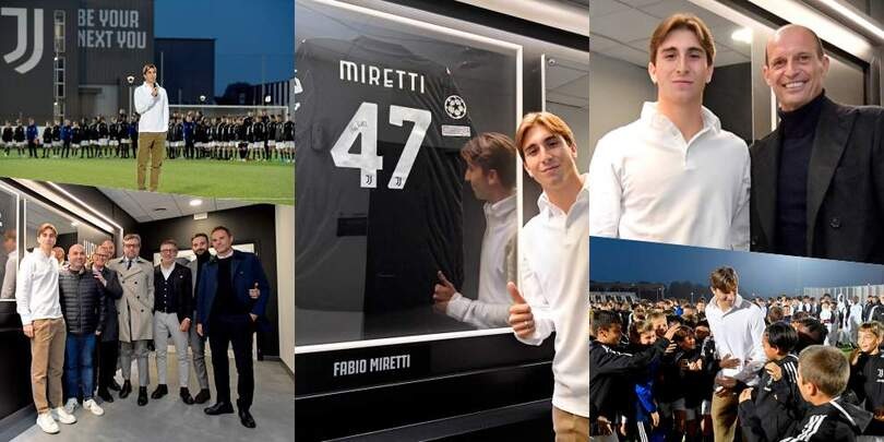 Miretti e la storia con la Juve: la maglia sul muro di Vinovo