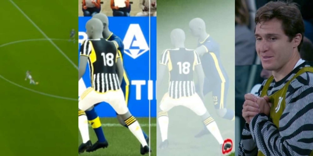Kean e il fuorigioco esilarante fischiato in Juve-Verona: così è, se vi frame