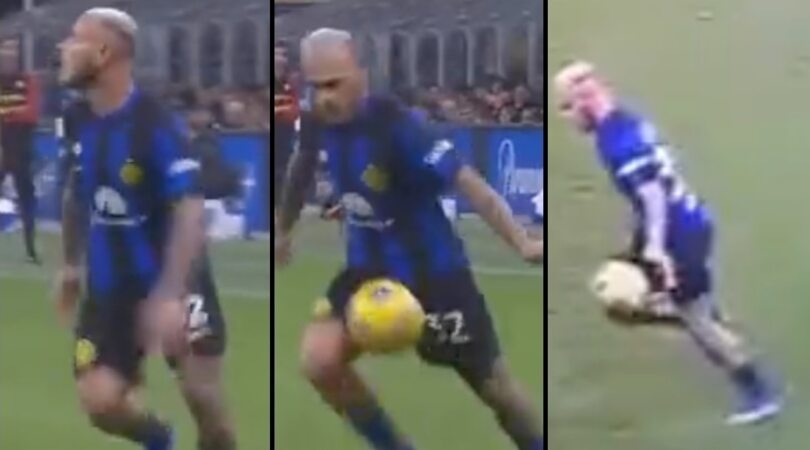 Inter-Roma, no mano di Dimarco sul gol di Thuram: quando l'immagine inganna