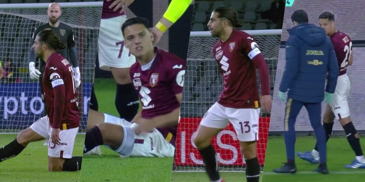 Ricci-Rodriguez infortunati durante Torino-Sassuolo: cosa è successo