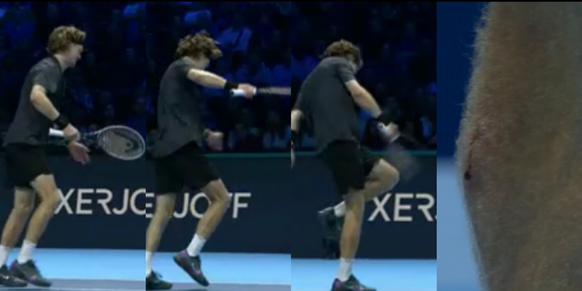 Rublev perde la testa contro Alcaraz e si colpisce con violenza: cosa è successo