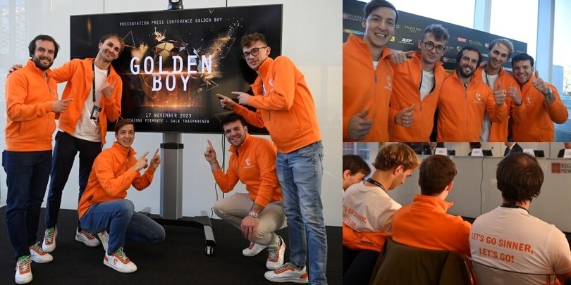 Golden Boy 2023, i Carota Boys "portano" Sinner alla conferenza stampa