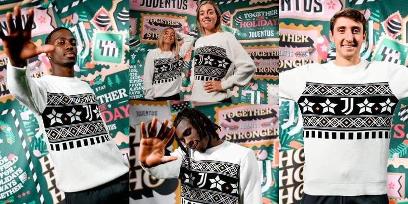 La Juventus è pronta per Natale: lo shooting è a tinte bianconere