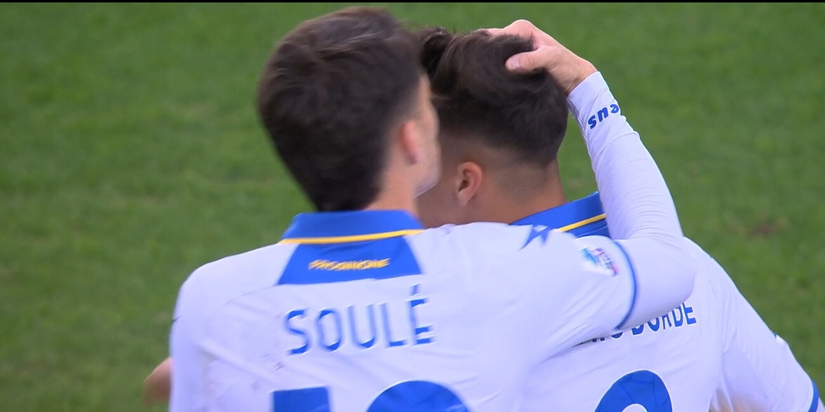 Kaio Jorge, primo gol in Serie A: il gesto di Soulé prima del rigore