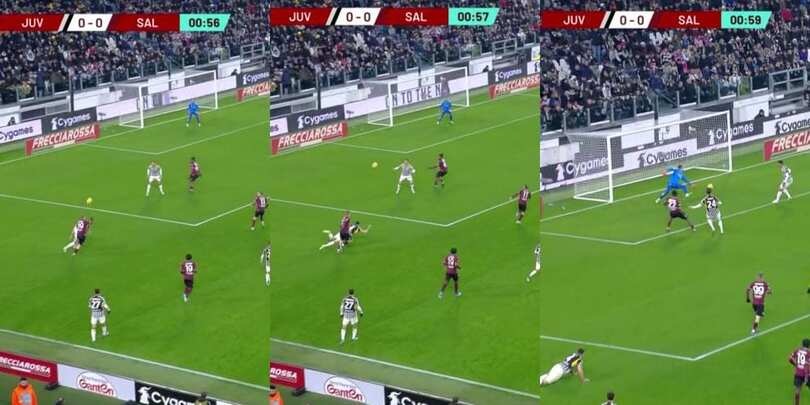 Gatti, che errore: il clamoroso assist al 1' di Juve-Salernitana