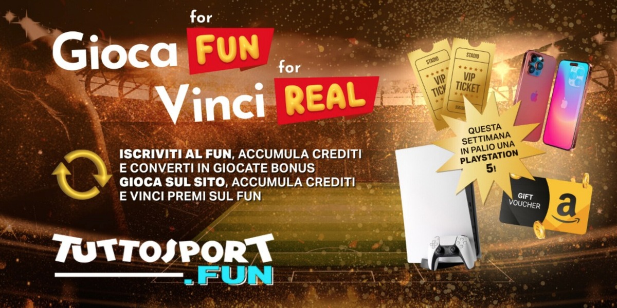 TuttoSport.fun, si riparte! Gioca gratis e vai allo stadio da SuperVIP!