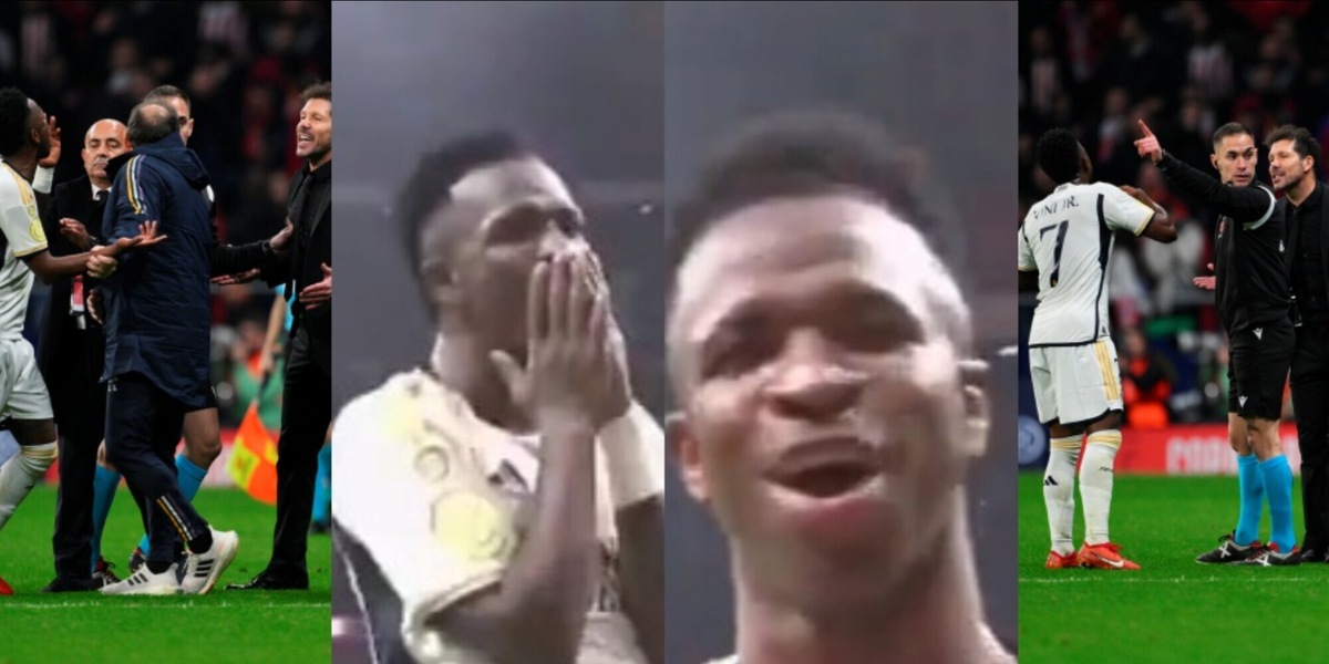 Vinicius si compiace durante Atletico-Real Madrid: il labiale prima del ko