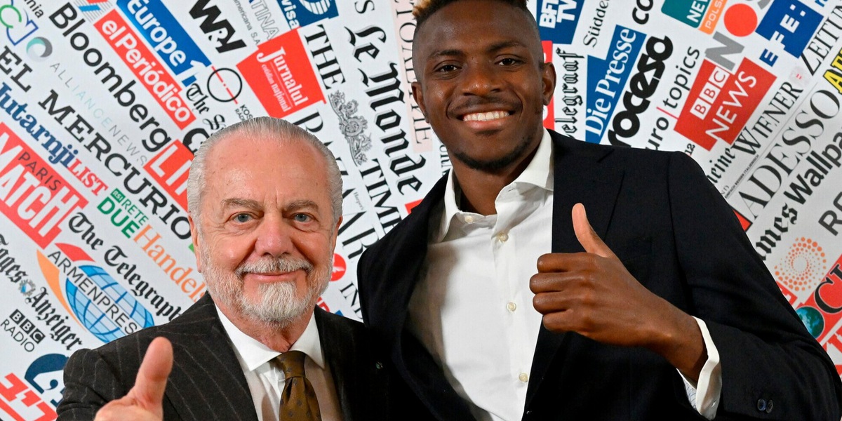 Plusvalenze Napoli, affare Osimhen: indagato De Laurentiis per falso in bilancio