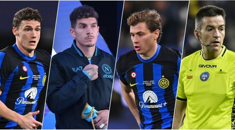 Pagelle Napoli-Inter: Di Lorenzo fatale, Barella impreciso, Rapuano da 5