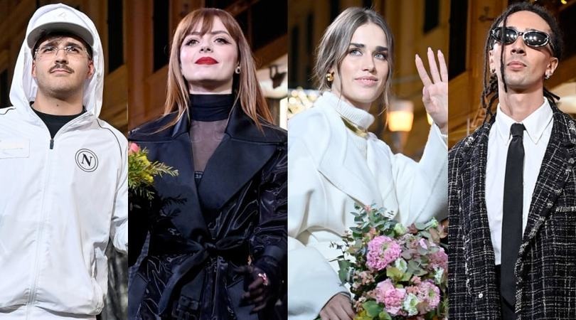 Sanremo, da Annalisa alla tuta Napoli di Geolier: il Festival sul green carpet