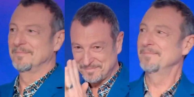 Amadeus dice addio a Sanremo e scoppia a piangere in sala stampa