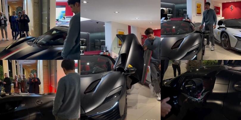 Leclerc, un altro gioiellino nel garage: la Ferrari SP3 Daytona Spider
