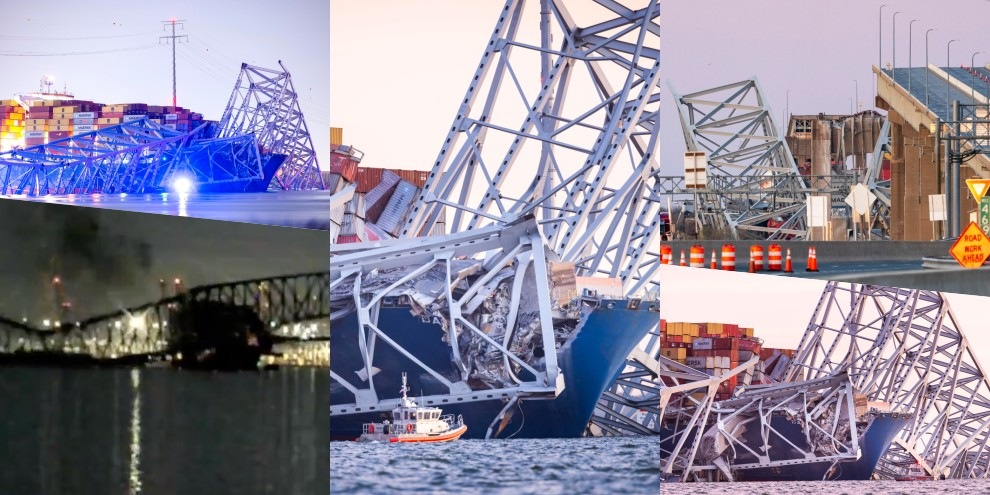 Usa sotto shock, la nave fa crollare il ponte: le persone cadono in acqua