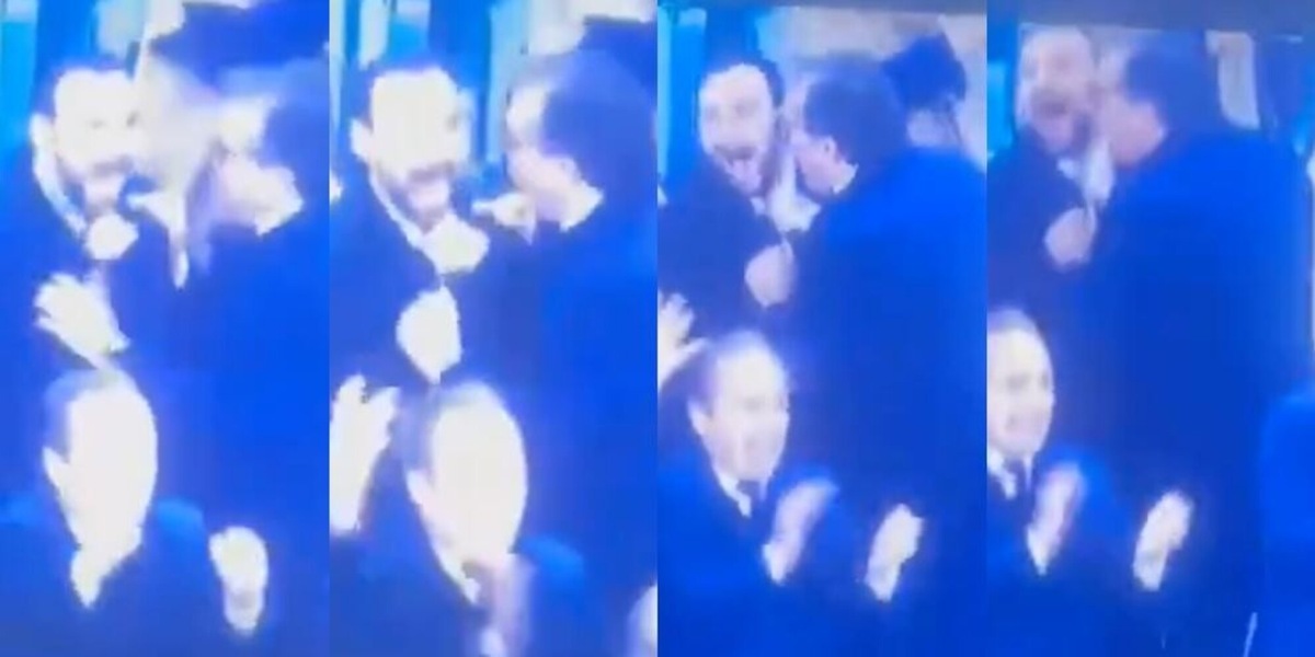Juve-Lazio, il gesto di Giuntoli a Manna sul gol di Chiesa fa il giro del web