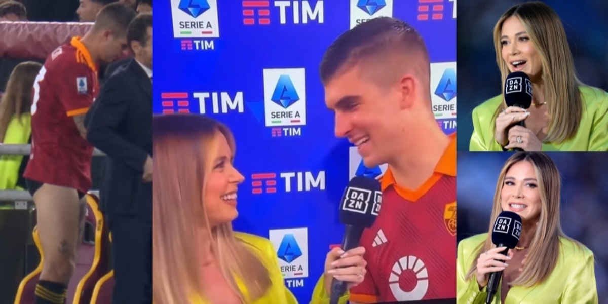 Diletta Leotta, gaffe con Mancini dopo Roma-Lazio: colpa dei pantaloncini!