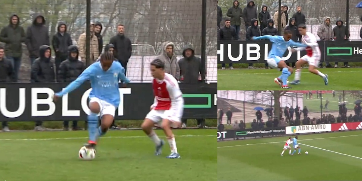 La nuova perla del Manchester City inventa una giocata: riuscite a capire cosa fa?