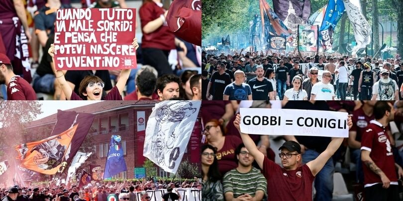 Torino-Juventus, il derby tra sfottò e sfilate