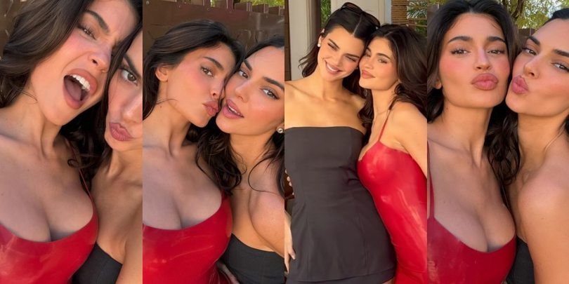 Kylie e Kendall Jenner, il look rossonero conquista i follower