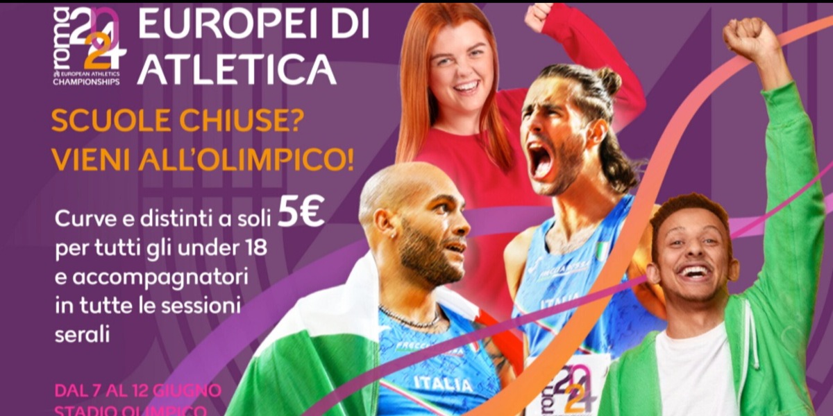 Europei di Atletica Roma 2024, arriva la promo dedicata ai giovani