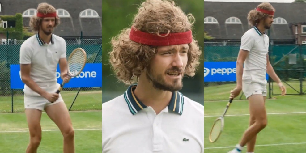 Medvedev come non l’avete mai visto: metamorfosi a Wimbledon!
