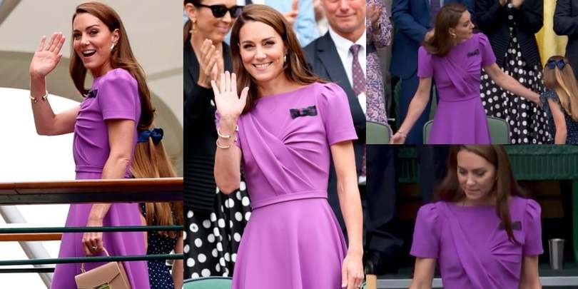 Kate Middleton alla finale di Wimbledon: sorrisi e saluti al pubblico