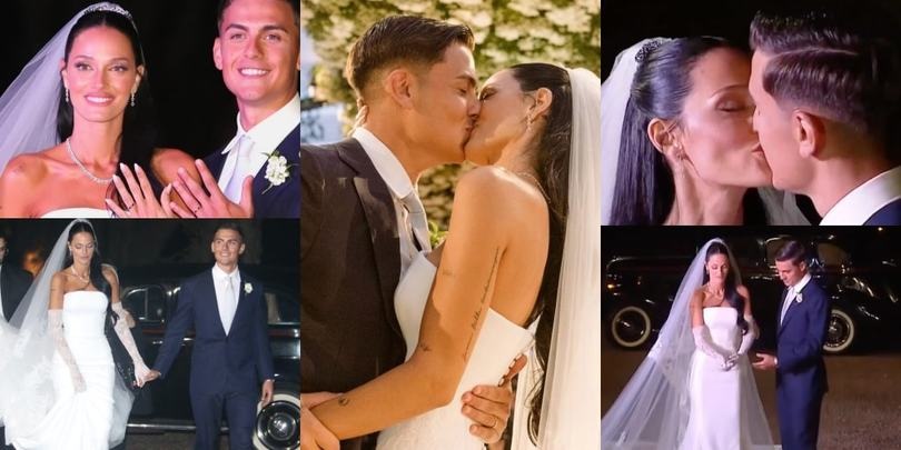 Dybala e Oriana Sabatini, matrimonio da favola a Buenos Aires
