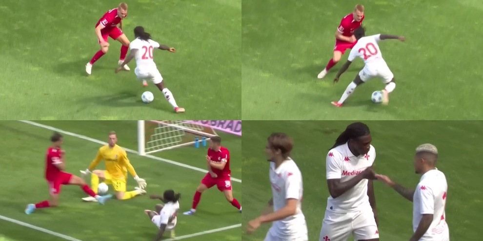 Kean di prestigio, tunnel e gol: ecco la magia con la Fiorentina