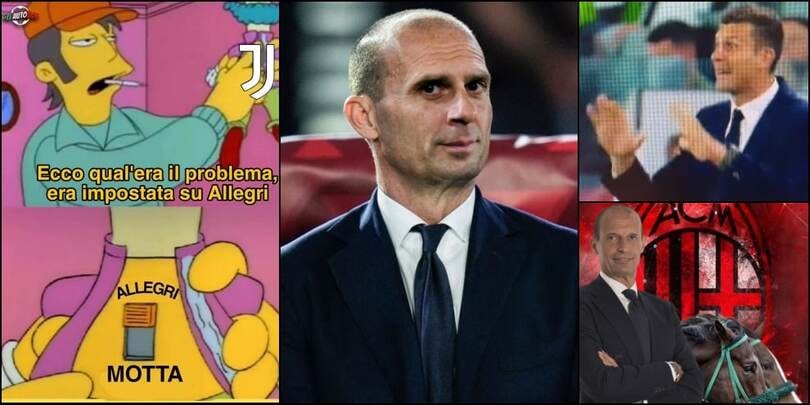 Motta senza champagne e l'ombra di Allegri: ironie su Juve-Roma e non solo