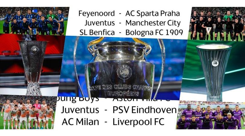 Champions, Europa e Conference League: il calendario giornata per giornata delle italiane