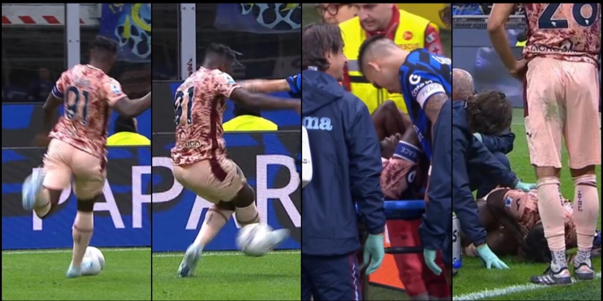 Zapata infortunato, esce in barella durante Inter-Toro: cosa è successo