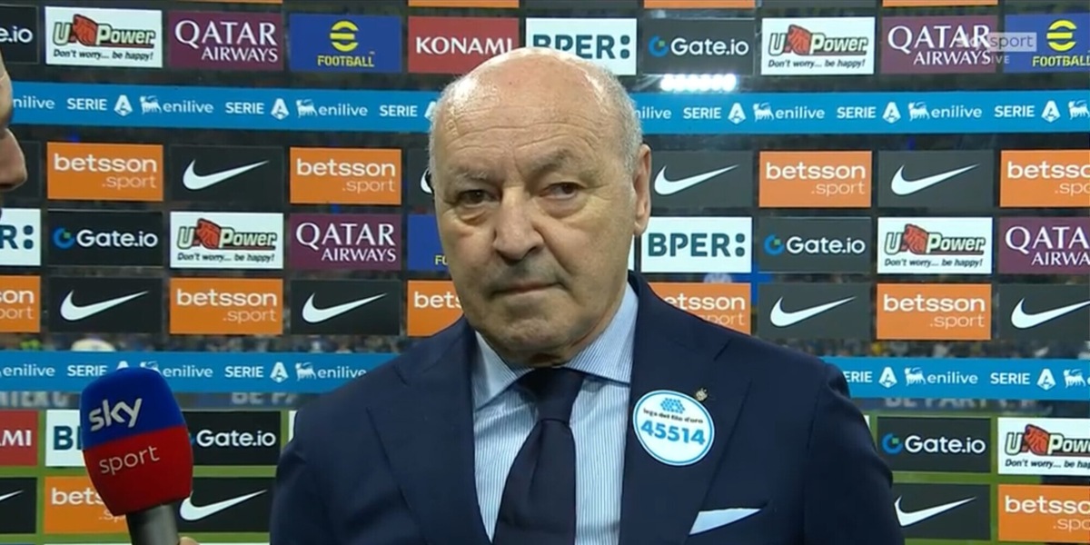 Marotta: “La Juve non è il Borgorosso ma una delle favorite per lo Scudetto"