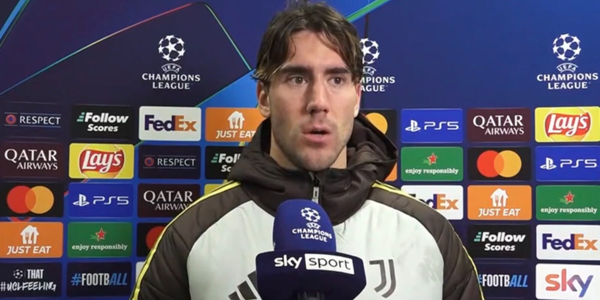 Vlahovic amaro, il commento sul portiere Lilla: “Nel 90% dei casi è gol”