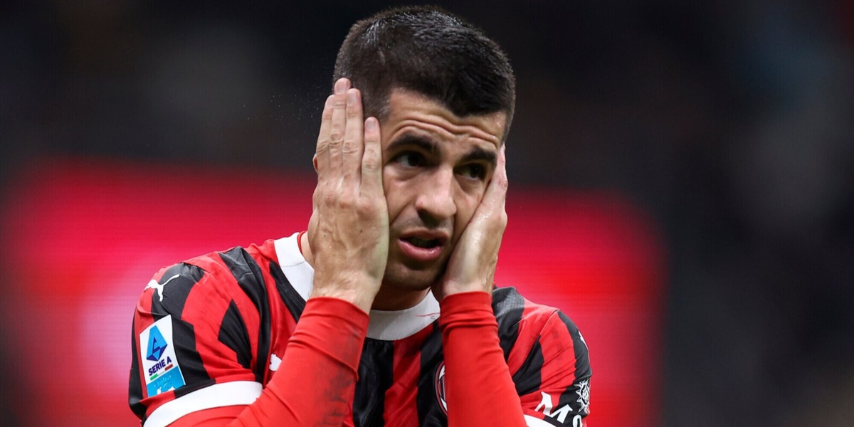 Morata in ospedale per trauma cranico: out per Cagliari-Milan, le condizioni