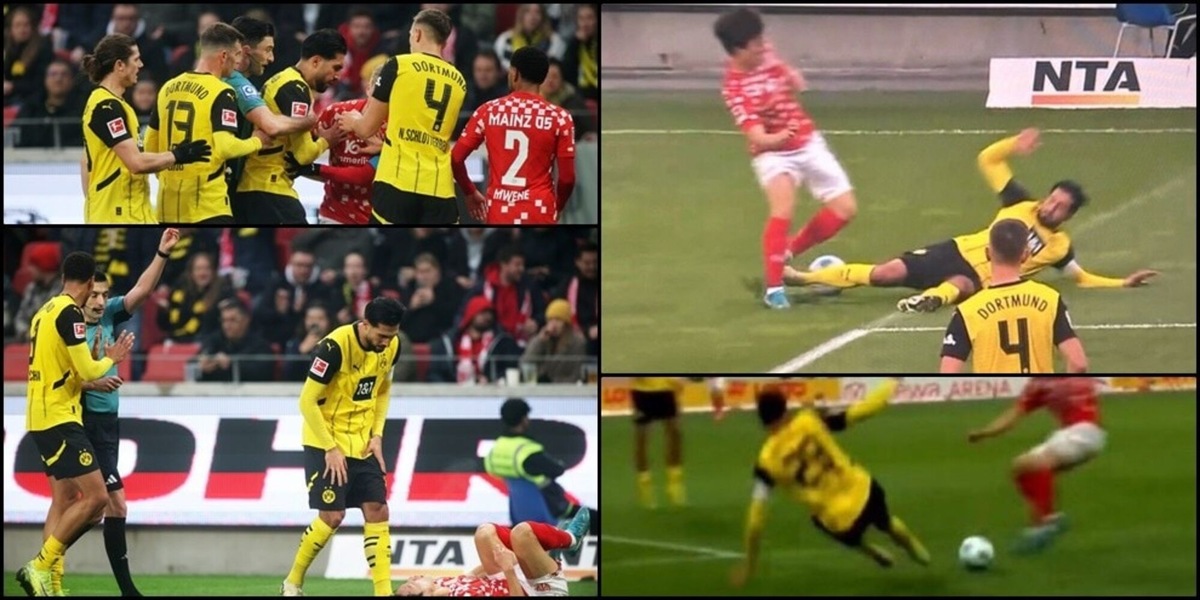 Emre Can, follia in Magonza-Dortmund: intervento durissimo e rosso diretto