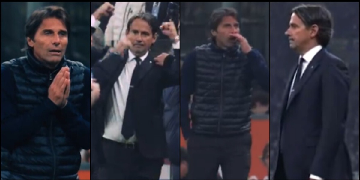 "Ci avete provato": Conte furia in campo, Inzaghi prima festeggia e poi...