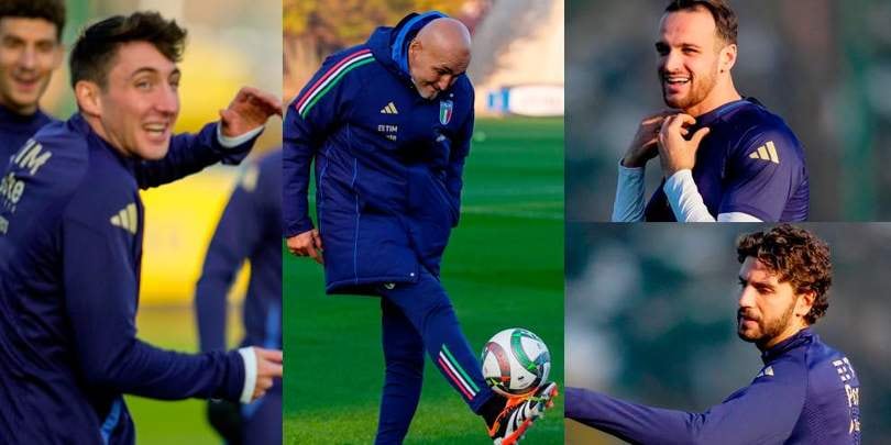 Locatelli concentrato, Cambiaso e Gatti se la ridono. E Spalletti palleggia