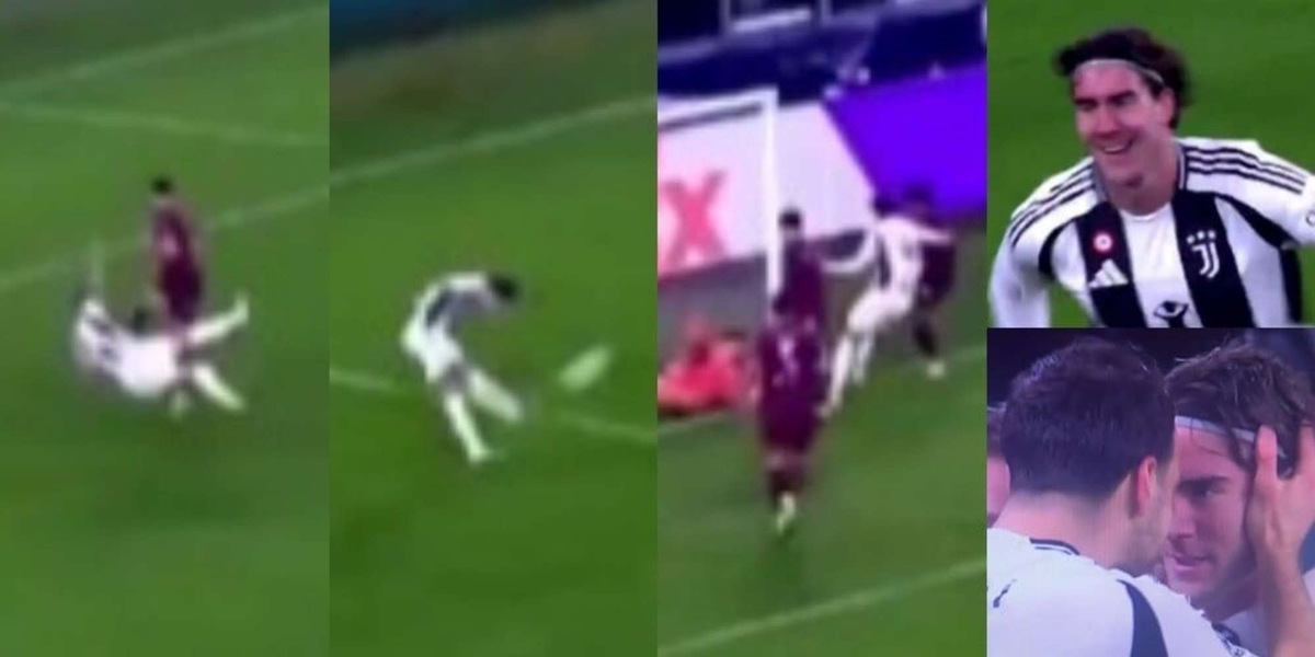 Gatti in acrobazia, Yildiz pennella e Vlahovic la butta dentro: è gol Juve