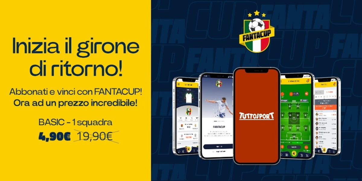 FANTACUP, inizia il girone di ritorno: abbonati e vinci ad un prezzo incredibile!