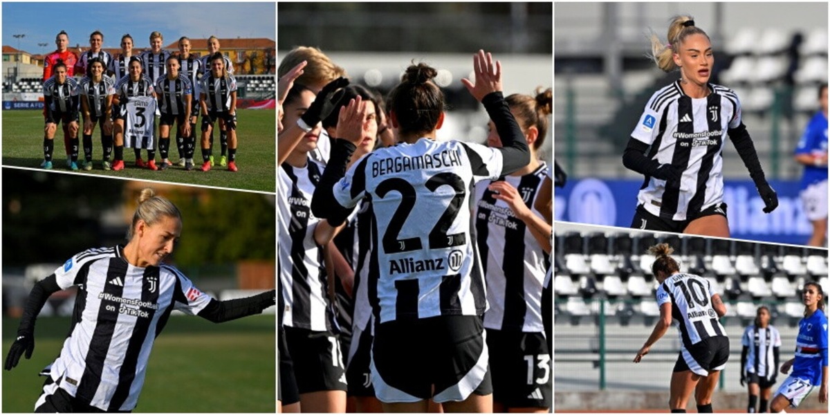 Juve Women show, tris alla Samp e dominio in classifica